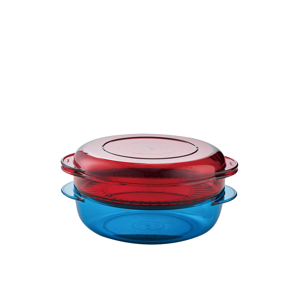 원형 타파렌지 2단 (빨강/파랑)