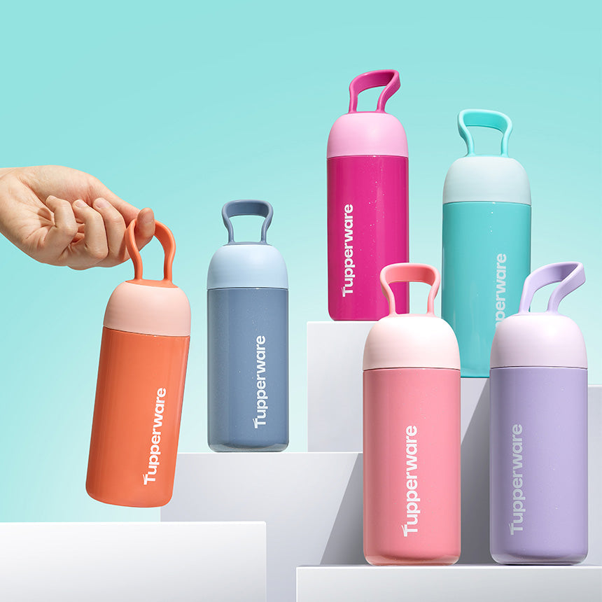 캡슐 보온병 핑크