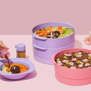 멀티 찜기 2단 연보라