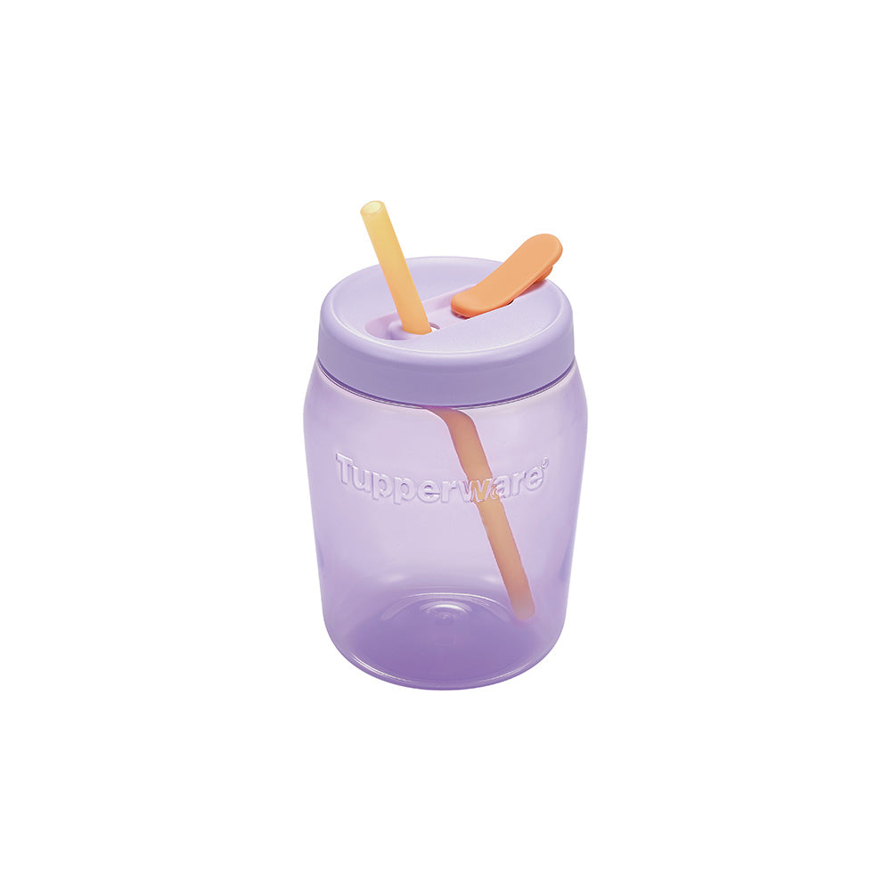 다담자 빨대커버 550ml 연보라