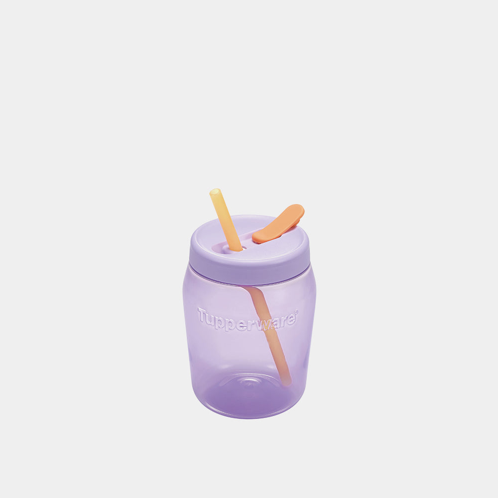 다담자 빨대커버 550ml 연보라