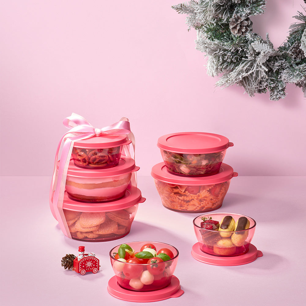 [같은 상품 추가 증정] 크리스탈 보울 소형 핑크